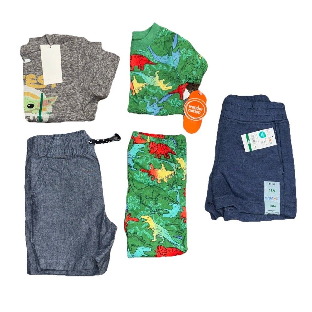 Cat & Jack Garanimals Wonder Nation Boys 18M Clothing and PJs Lot NWT